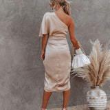 Tamari | Edles Satin-Midikleid