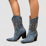 Amélie | Orthopädische Denim-Stiefel