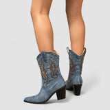 Amélie | Orthopädische Denim-Stiefel