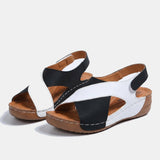 Nicole | Zweifarbige Orthopädische Sandalen