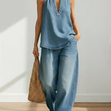 Ivy | Zweiteiliges Vintage-Denim-Set