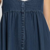 Karen | Maxikleid aus Vintage-Denimwaschung