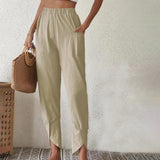 Essari - trousers with slit at the hem