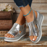 Baylie - Stilvolle Metallicsandalen