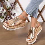 Baylie - Stilvolle Metallicsandalen