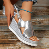 Baylie - Stilvolle Metallicsandalen