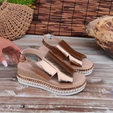 Baylie - Stilvolle Metallicsandalen