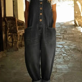 Ruth | Vintage Washed Denim Latzhose