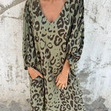 Jessa - Maxikleid mit Leopardenprint