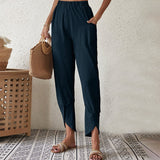 Essari - trousers with slit at the hem